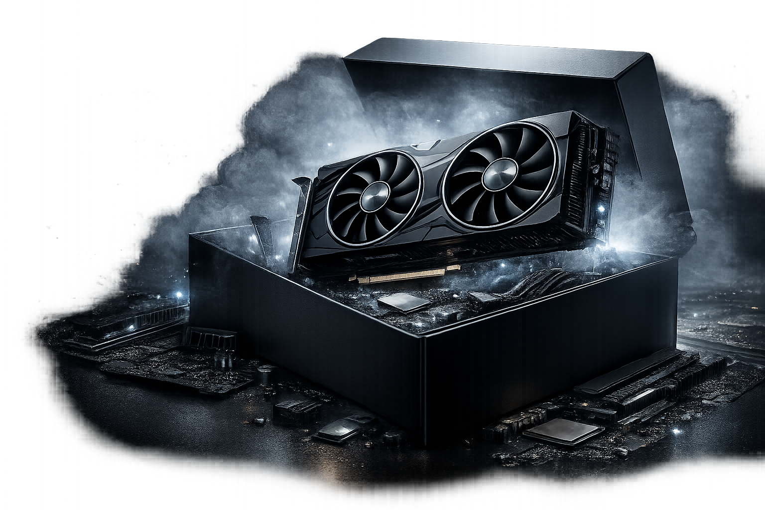 PC gaming Herva Modz mettant en avant la carte graphique